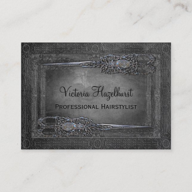 Carte De Visite Petits ciseaux de double de Londonien (Devant)