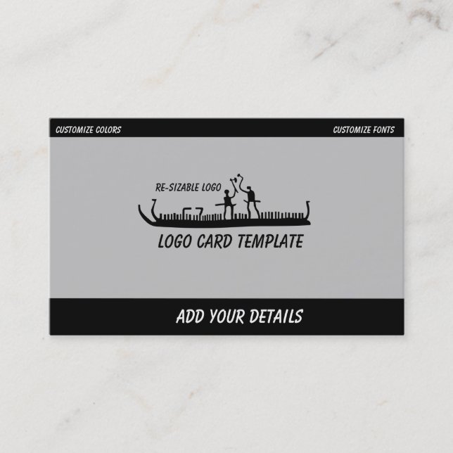 Carte De Visite Petroglyphes Norvège Viking Ship (Devant)