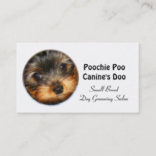 Carte De Visite Peu de professionnel de Groomer de chien de race