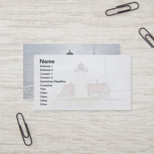 Carte De Visite Phare en Neige