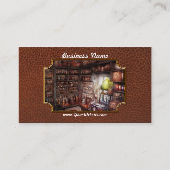 Carte De Visite Pharmacie - équipement - l'étude de MERLIN (Devant)