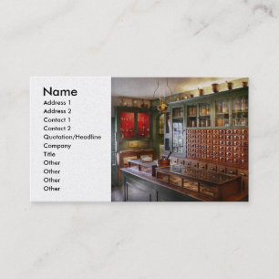 Carte De Visite Pharmacie - je serai dans une minute