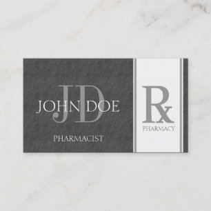 Carte De Visite Pharmacien/ardoise gris-foncé pharmacie de