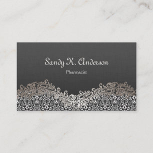 Carte De Visite Pharmacien - Elegant Damask Lace