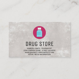 Carte De Visite Pharmacien   Pilules de médecine