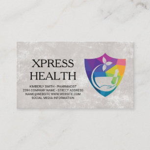 Carte De Visite Pharmacien   Pilules médicamenteuses   Médecin