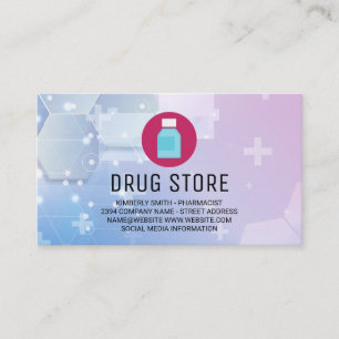 Carte De Visite Pharmacien Pilules médicamenteuses Santé