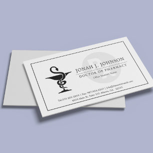 Carte De Visite Pharmacien Symbole Bowl of Hygenia