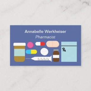 Carte De Visite Pharmaciens Pharmacy Drug Company Moderne