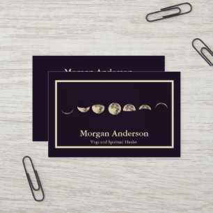 Carte De Visite Phases de Pleine lune de Wax Lunaire