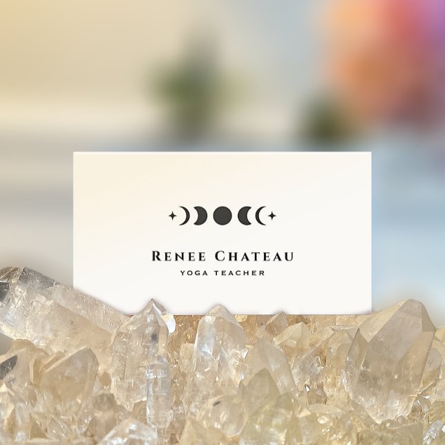 Carte De Visite Phases lunaires Astrologie Yoga Professeur (Créateur téléchargé)