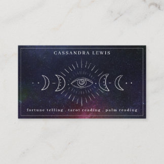 Carte De Visite Phénomène de la lune d'oeil simple poilue guérisse