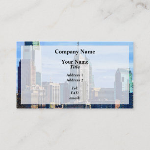 Carte De Visite Philadelphie Pa Skyline II