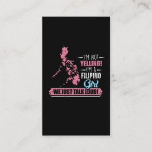 Carte De Visite Philippines : Un Humour philippin en train de crie