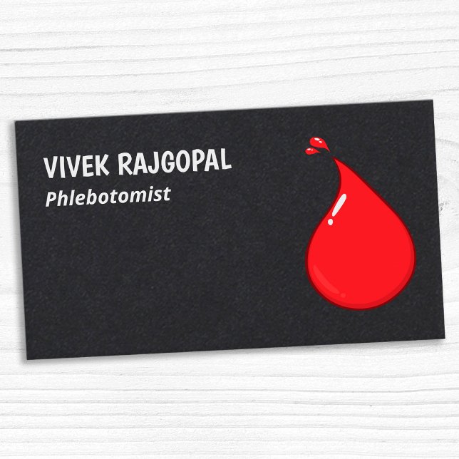 Carte De Visite Phlebotomie Premium (Phlebotomist Visiting Cards)