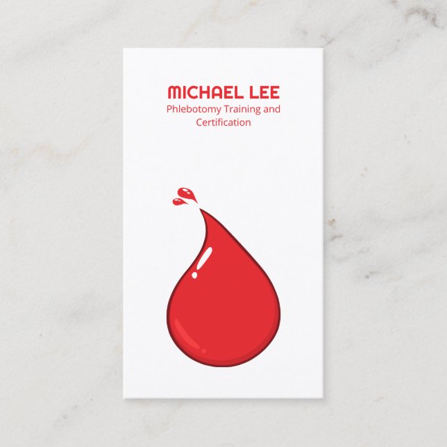 Carte De Visite Phlebotomie QR (Devant)