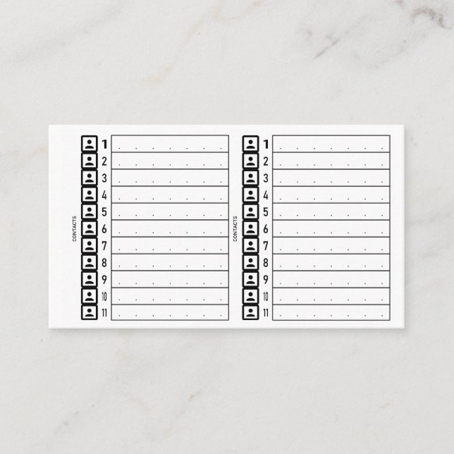 Carte De Visite phones card (Devant)