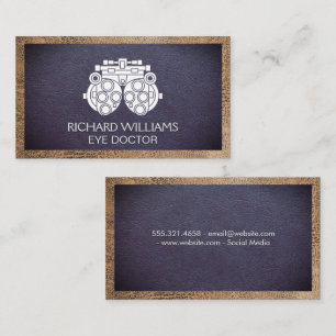 Carte De Visite Phoropter   Médecin des yeux   Arrière - plan en c