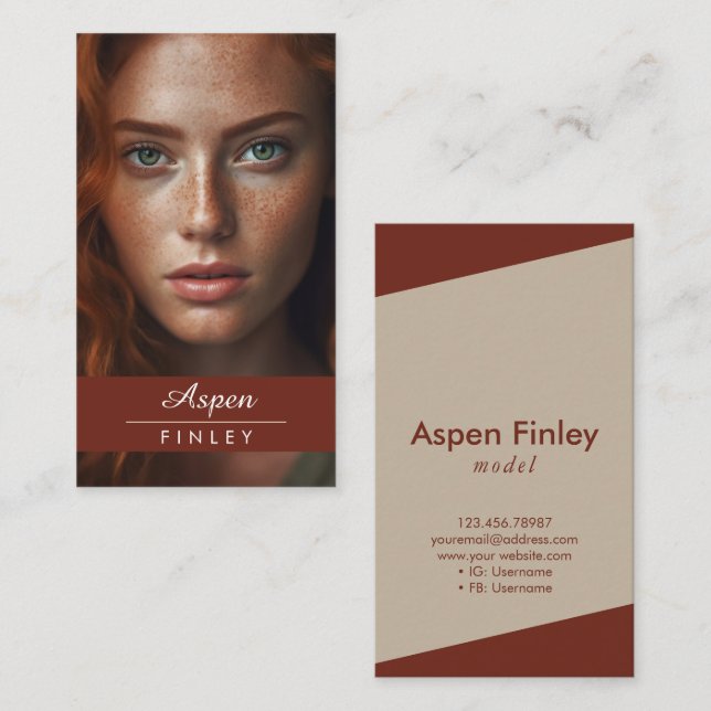 Carte de visite photo Acteurs de modèle Actrices D (Devant / Derrière)