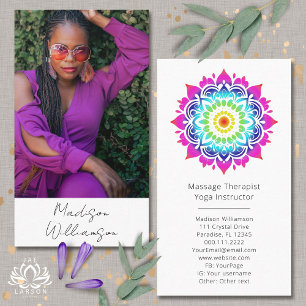 Carte De Visite Photo Boho métaphysique holistique Mandala Esoteri