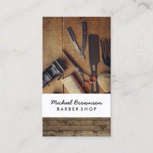 Carte De Visite Photo Bois Rustique