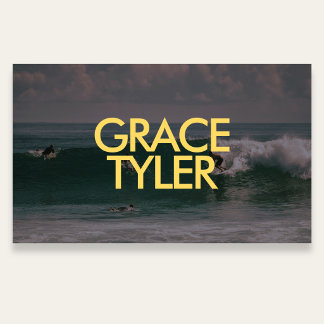 Carte De Visite Photo Bold Modern QR Code White Business Card