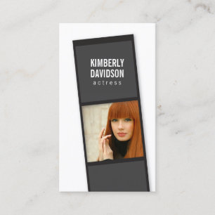 Carte De Visite Photo Booth Film Strip pour Acteurs, Modèles