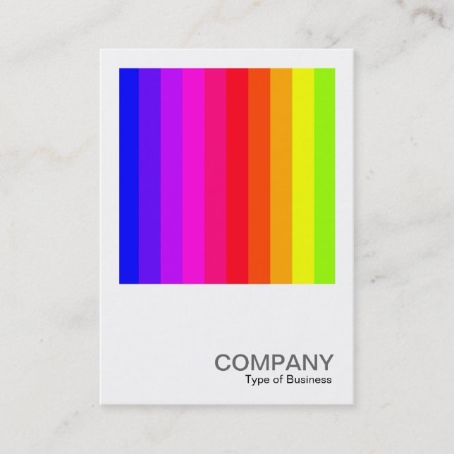 Carte De Visite Photo carré 0182 - Bars couleur 01 (Devant)