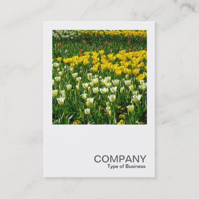 Carte De Visite Photo carré 0200 - Fleurs de printemps (Devant)