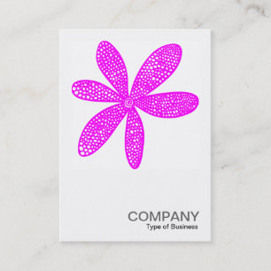 Carte De Visite Photo carré 0208 - Jolie Fleur - Magenta