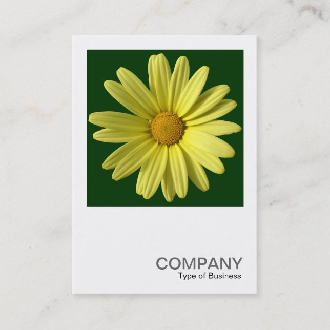 Carte De Visite Photo carré 0249 - Jaune Daisy (Devant)
