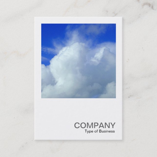 Carte De Visite Photo carré 0258 - Nuages (Devant)
