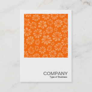 Carte De Visite Photo carré 0263 - Fleurs orange