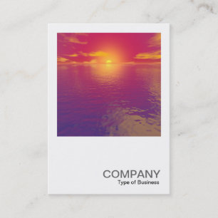 Carte De Visite Photo carré 0292 - Sunrise Sunset