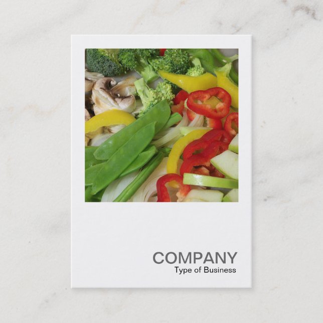 Carte De Visite Photo carré 0380 - Stir-fry 02 (Devant)