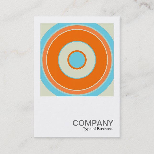 Carte De Visite Photo carré 0430 - Cercle coloré 03 (Devant)