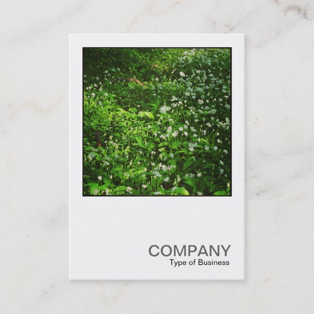 Carte De Visite Photo carré 0468 - Fleurs de bois (Devant)