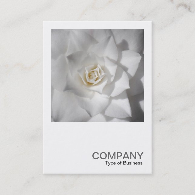 Carte De Visite Photo carré 0512 - Camellia blanche (Devant)