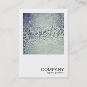Carte De Visite Photo carré 0535 - Droplets d'eau sur verre 01