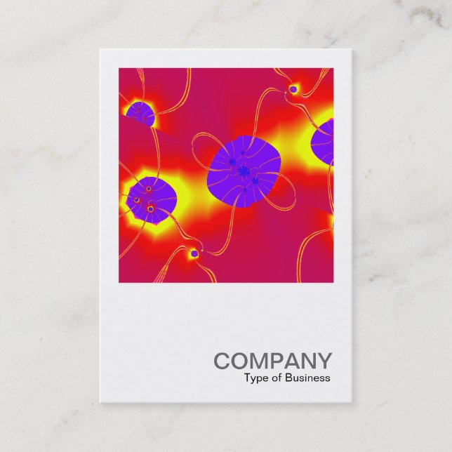 Carte De Visite Photo carré 057 - Conception fractale (Devant)