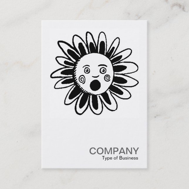 Carte De Visite Photo carré 071 - Fleur chantante (Devant)