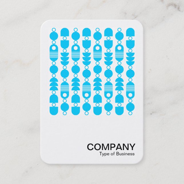 Carte De Visite Photo carré - Abstrait 140823 - Sky Blue (Devant)
