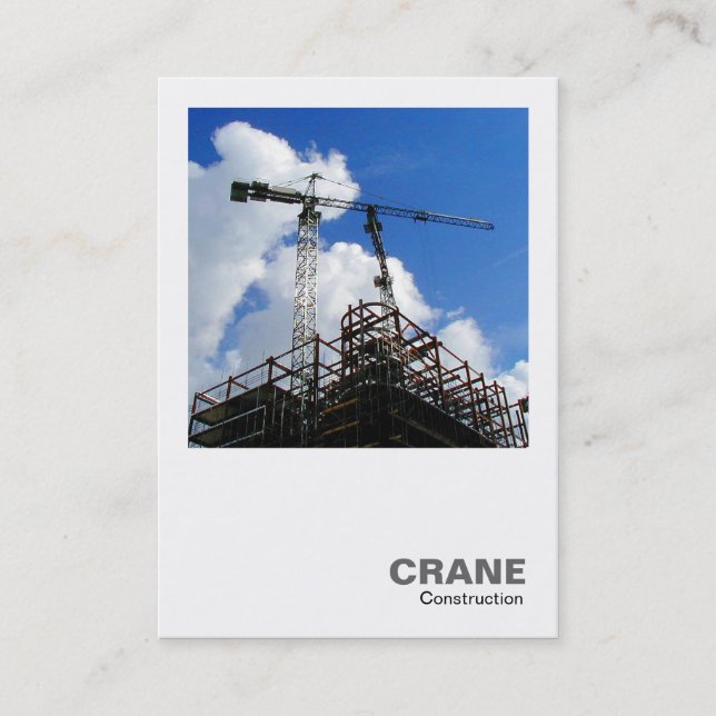 Carte De Visite Photo carré - Grues de tour (Devant)