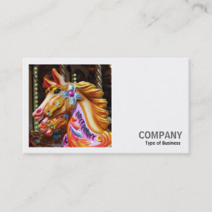Carte De Visite Photo carré (v2) - Chevaux joyeux