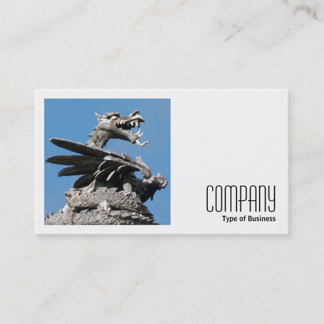 Carte De Visite Photo carré (v2) - Dragon, Hôtel de Ville de Cardi (Devant)