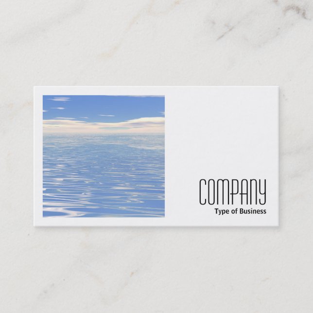Carte De Visite Photo carré (v2) - Mer et Ciel (Devant)