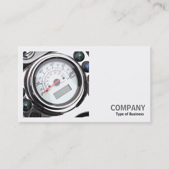 Carte De Visite Photo carré (v2) - Moto Speedometer (Devant)