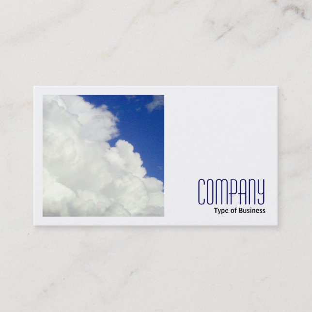 Carte De Visite Photo carré (v2) - Nuages colossaux (Devant)