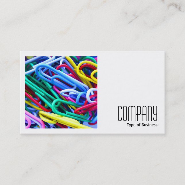Carte De Visite Photo carré (v2) - Paperclip du projet (Devant)