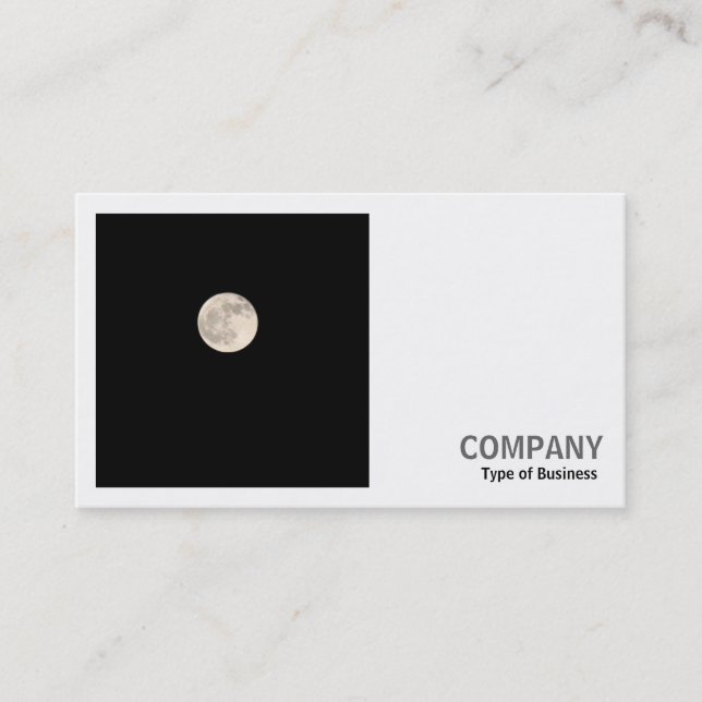 Carte De Visite Photo carré (v2) - Pleine lune (Devant)